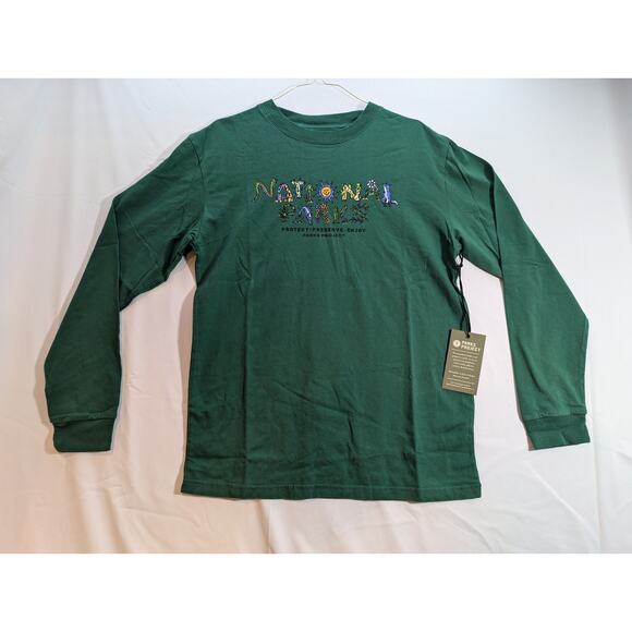 NWT Parks Project National Parks 90's Doodle Long Sleeve Tee in Forest sz Small - Picture 1 of 4